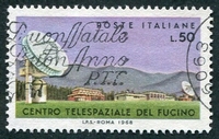N°1030-1968-ITALIE-CENTRE TELESPATIAL DE FUCINO-50L