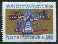 N°1027-1968-ITALIE-50 ANS VICTOIRE-SOLDAT INCONNU-180L