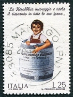 N°1084-1971-ITALIE-EPARGNE POSTALE-25L