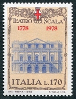 N°1330-1978-ITALIE-FACADE PRINCIPALE-LA SCALA-MILAN-170L