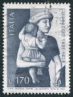 N°1361-1978-ITALIE-TABLEAU-FRESQUE EGLISE DE FLORENCE-170L