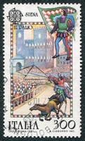 N°1480-1981-ITALIE-EUROPA-COURSE CHEAVAUX DE SIENNE-300L