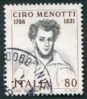 N°1483-1981-ITALIE-CELEBRITES-CIRO MENOTTI-80L