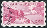 N°1490-1981-ITALIE-BARRAGE HIGH ISLAND-HONG KONG-300L-ROSE