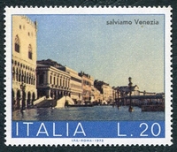 N°1125-1973-ITALIE-RIVE DE SCHIAVONI-VENISE-20L