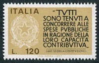 N°1297-1977-ITALIE-INCITATION AU PAIEMENT DE L'IMPOT-120L