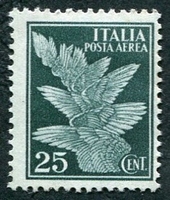 N°011A-1930-ITALIE-25C-VERT FONCE