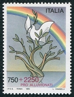 N°2090-1995-ITALIE-POUR VICTIMES DESASTRES NATURELS-750+2250