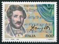 N°2289-1998-ITALIE-GAETANO DONIZETTI-COMPOSITEUR-800L