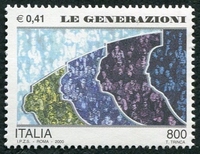 N°2441-2000-ITALIE-LES GENERATIONS-800L