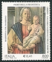 N°2502-2001-ITALIE-TABLEAU-MADONE A L'ENFANT-800L