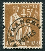 N°071-1922-FRANCE-TYPE PAIX-45C-BISTRE