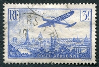 N°0012-1936-AVION SURVOLANT PARIS - 3F