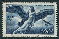 N°0018-1946-EGINE ENLEVEE PAR JUPITER-100F-BLEU FONCE