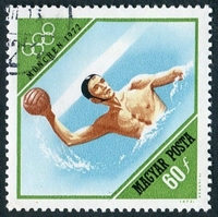 N°2237-1972-HONGRIE-SPORT-JO DE MUNICH-WATER POLO-60FI