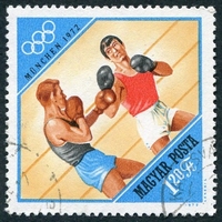 N°2240-1972-HONGRIE-SPORT-JO DE MUNICH-BOXE-1FO20