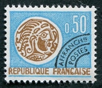N°128-1964-FRANCE-MONNAIE GAULOISE-50C