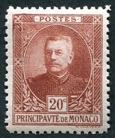 N°0067-1923-MONACO-PRINCE LOUIS II-20C-BRUN