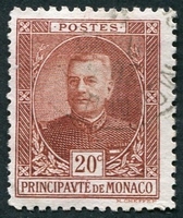 N°0067-1923-MONACO-PRINCE LOUIS II-20C-BRUN