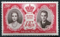 N°0064-1956-MONACO-MARIAGE PRINCIER-200F
