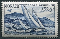 N°0035-1948-MONACO-JO DE LONDRES-REGATES-15F+25F