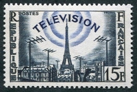 N°1022-1955-FRANCE-TOUR EIFFEL ET ANTENNES-15F