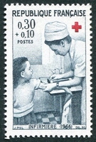 N°1509-1966-FRANCE-INFIRMIERE-30C+10C