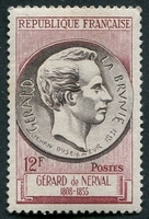 N°1043-1955-FRANCE-GERARD DE NERVAL-12F