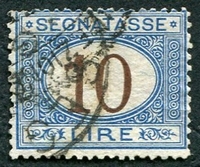 N°18-1870-ITALIE-10L-BLEU ET BRUN