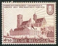 N°1883-1978-BELGIQUE-ABBAYE DES PREMONTRES-4F50