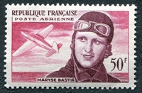 N°0034-1955-FRANCE-MARYSE BASTIE-AVIATRICE-50F