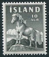N°283-1958-ISLANDE-PONEY-10A-NOIR