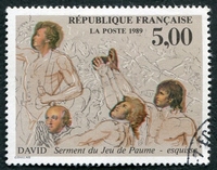 N°2591-1989-FRANCE-TABLEAU-SERMENT DU JEU DE PAUME-DAVID-5F