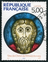 N°2637-1990-FRANCE-TETE DE CHRIST DE WISSEMBOURG-5F