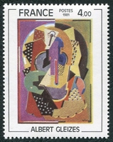 N°2137-1981-FRANCE-TABLEAU D'ALBERT GLEIZES-4F