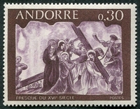 N°0192-1968-ANDF-ST VERONIQUE ET LE CHRIST-30C-VIOLET BRUN