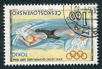 N°1358-1964-TCHECOS-SPORT-JO DE TOKYO-NATATION-1K60