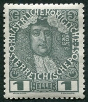 N°0101-1908-AUTRICHE-CHARLES VI-1H-GRIS