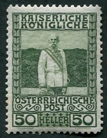 N°0112-1908-AUTRICHE-FRANCOIS JOSEPH 1ER EN MARECHAL-50H