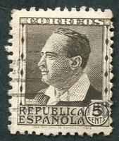 N°0528A-1935-ESPAGNE-CELEBRITES-BLASCO IBANEZ-5C-BRUN/NOIR