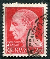 N°0228-1929-ITALIE-JULES CESAR-20C-ROSE ROUGE