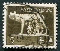 N°0224-1929-ITALIE-LOUVE ALLAITANT ROMULUS ET REMUS-5C
