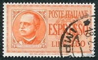 N°020-1932-ITALIE-VICTOR EMMANUEL III-2L50-ROUGE/ORANGE