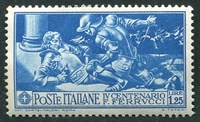 N°0261-1930-ITALIE-ASSASSINAT DE FERRUCCI-1L25-BLEU