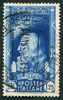 N°0367-1935-ITALIE-LEONARD DE VINCI-1L25-BLEU