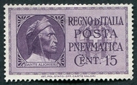 N°14-1933-ITALIE-DANTE-15C-VIOLET FONCE