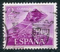 N°1594-1969-ESPAGNE-ROCHER DE GIBRALTAR-2P