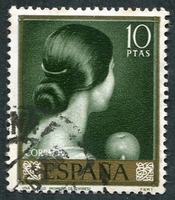 N°1321-1965-ESPAGNE-TABLEAU-VIVE LA CHEVELURE-10P