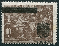 N°87-1941-ESPAGNE-TABLEAU-LES IVROGNES-VELAZQUEZ-10C