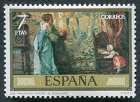 N°1863-1974-ESPAGNE-TABLEAU-PREMIER PAS-7P